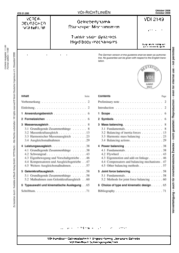 Produktabbildung: Getriebedynamik - Starrkörper-Mechanismen