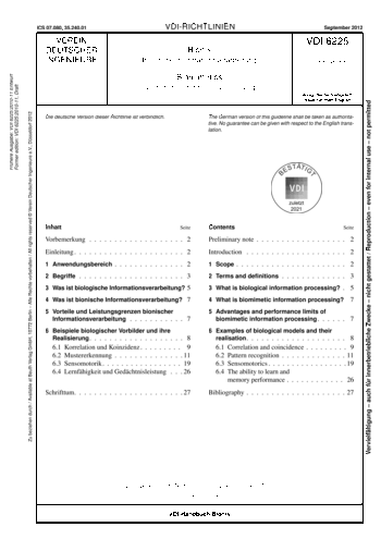 Produktabbildung: Bionik - Bionische Informationsverarbeitung