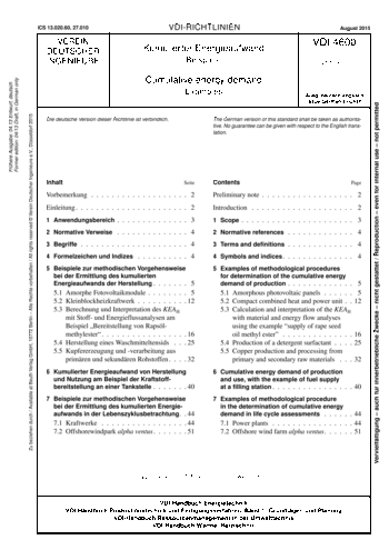 Produktabbildung: Kumulierter Energieaufwand - Beispiele