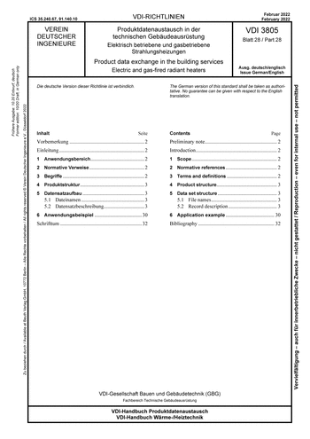 Produktabbildung: Produktdatenaustausch in der technischen Gebäudeausrüstung - Elektrisch betriebene und gasbetriebene Strahlungsheizungen