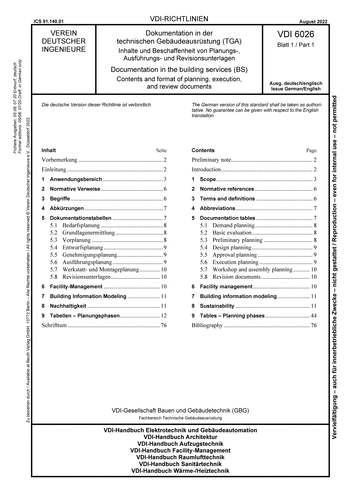 Produktabbildung: Dokumentation in der technischen Gebäudeausrüstung (TGA) - Inhalte und Beschaffenheit von Planungs-, Ausführungs- und Revisionsunterlagen