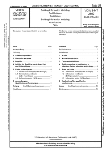 Produktabbildung: Building Information Modeling - Qualifikationen - Fertigkeiten