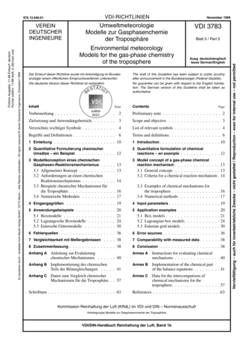 Produktabbildung: Umweltmeteorologie - Modelle zur Gasphasenchemie der Troposphäre