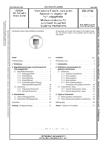 Produktabbildung: Mechanische Einrichtungen in der Automatisierungstechnik - Führungsgetriebe