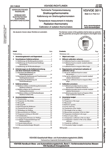 Produktabbildung: Technische Temperaturmessung - Strahlungsthermometrie - Kalibrierung von Strahlungsthermometern