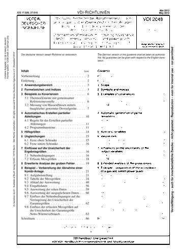 Produktabbildung: Messunsicherheiten bei Abnahmemessungen an energie- und kraftwerkstechnischen Anlagen - Beispiele, insbesondere Vorbereitung der Abnahme einer Kombi-Anlage