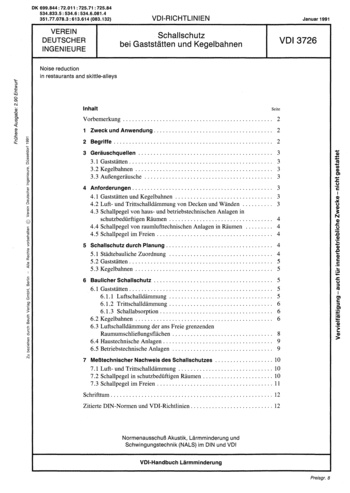 Produktabbildung: Schallschutz bei Gaststätten und Kegelbahnen