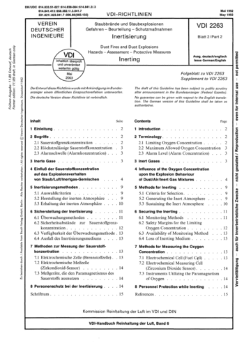 Produktabbildung: Staubbrände und Staubexplosionen; Gefahren, Beurteilung, Schutzmaßnahmen; Inertisierung