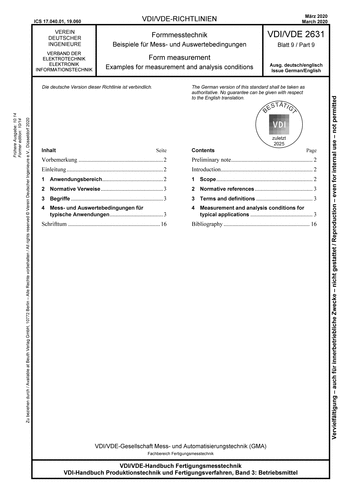 Produktabbildung: Formmesstechnik - Beispiele für Mess- und Auswertebedingungen