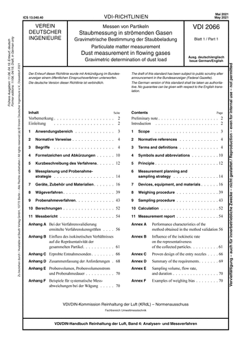 Produktabbildung: Messen von Partikeln - Staubmessung in strömenden Gasen - Gravimetrische Bestimmung der Staubbeladung