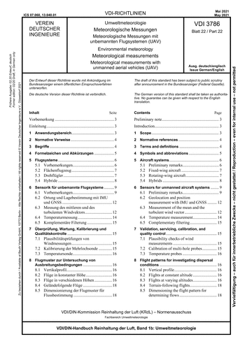 Produktabbildung: Umweltmeteorologie - Meteorologische Messungen - Meteorologische Messungen mit unbemannten Flugsystemen (UAV)