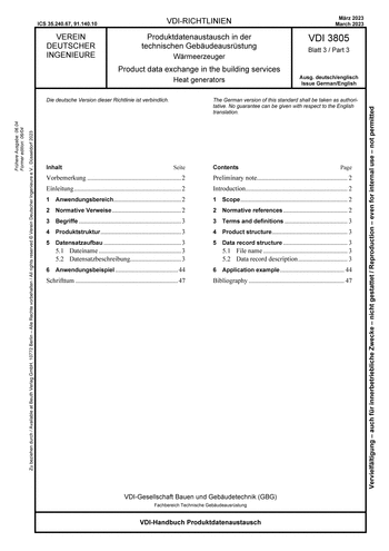 Produktabbildung: Produktdatenaustausch in der technischen Gebäudeausrüstung - Wärmeerzeuger