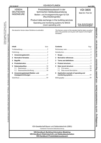 Produktabbildung: Produktdatenaustausch in der technischen Gebäudeausrüstung - Bedien- und Anzeigeeinrichtungen für GA (Raumbediengeräte)