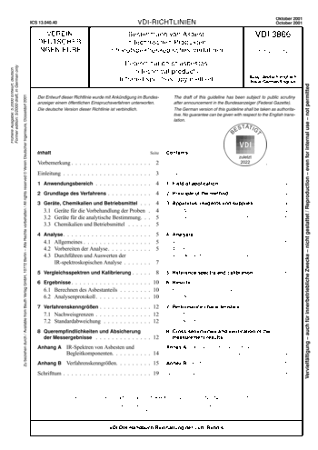 Produktabbildung: Bestimmung von Asbest in technischen Produkten - Infrarotspektroskopisches Verfahren