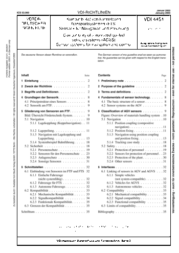 Produktabbildung: Kompatibilität von Fahrerlosen Transportsystemen (FTS) - Sensorik für Navigation und Steuerung