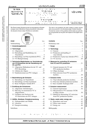 Produktabbildung: Emissionsminderung - Vinylchlorid - Herstellung von Dichlorethan (EDC), Vinylchlorid (VC) und Polyvinylchlorid (PVC)