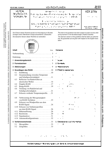 Produktabbildung: Umweltmeteorologie - Bodengebundene Fernmessung der Temperatur - Radioakustische Sondierungssysteme (RASS)