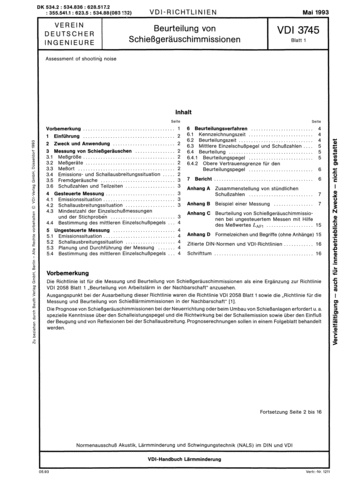 Produktabbildung: Beurteilung von Schießgeräuschimmissionen