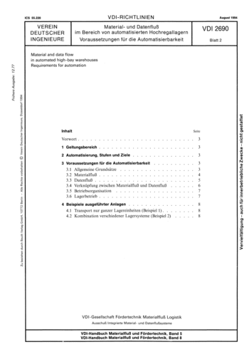 Produktabbildung: Material- und Datenfluß im Bereich von automatisierten Hochregallagern - Voraussetzungen für die Automatisierbarkeit