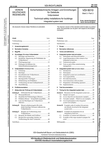 Produktabbildung: Sicherheitstechnische Anlagen und Einrichtungen für Gebäude - Vollprobetest