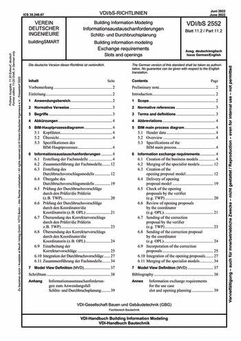 Produktabbildung: Building Information Modeling - Informationsaustauschanforderungen - Schlitz- und Durchbruchsplanung