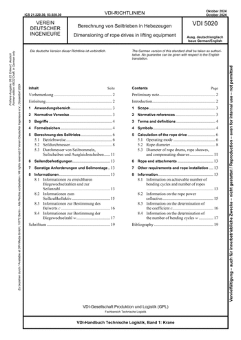 Produktabbildung: Berechnung von Seiltrieben in Hebezeugen