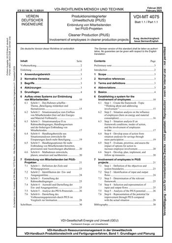 Produktabbildung: Produktionsintegrierter Umweltschutz (PIUS) - Einbindung von Mitarbeitenden bei PIUS-Projekten