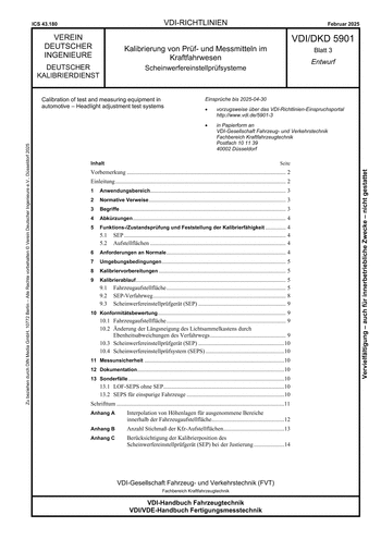 Produktabbildung: Kalibrierung von Prüf- und Messmitteln im Kraftfahrwesen - Scheinwerfereinstellprüfsysteme