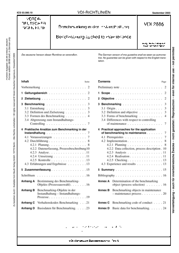 Produktabbildung: Benchmarking in der Instandhaltung