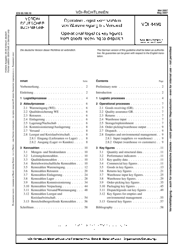 Produktabbildung: Operative Logistikkennzahlen von Wareneingang bis Versand