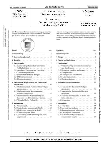 Produktabbildung: Emissionsminderung - Sekundärkupferhütten