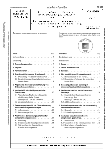 Produktabbildung: Ingenieurverfahren zur Bemessung der Rauchableitung aus Gebäuden - Ingenieurmethoden