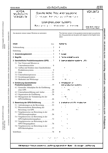 Produktabbildung: Ganzheitliche Produktionssysteme - Grundlagen, Einführung und Bewertung