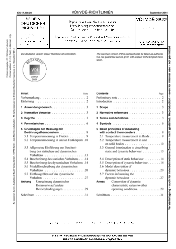 Produktabbildung: Dynamisches Verhalten von Berührungsthermometern - Grundlagen und Kennwerte