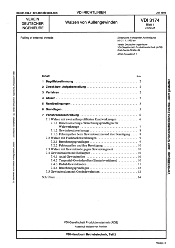 Produktabbildung: Walzen von Außengewinden