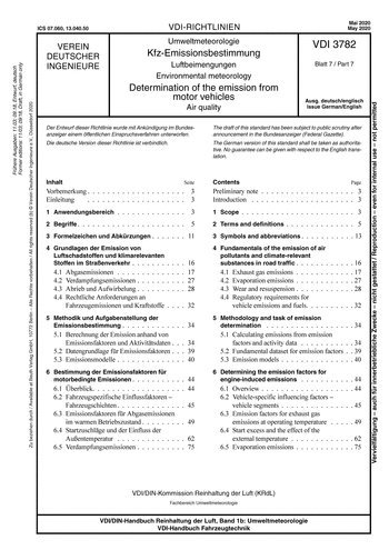 Produktabbildung: Umweltmeteorologie - Kfz-Emissionsbestimmung - Luftbeimengungen