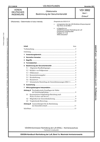 Produktabbildung: Olfaktometrie - Bestimmung der Geruchsintensität