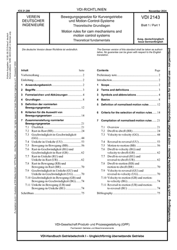 Produktabbildung: Bewegungsgesetze für Kurvengetriebe und Motion-Control-Systeme - Theoretische Grundlagen