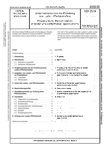 Produktabbildung: Vorgehensweise bei der Erstellung von Lasten-/Pflichtenheften