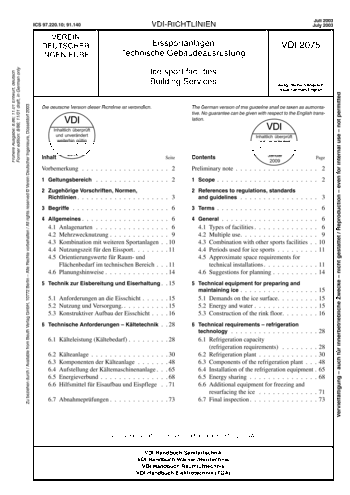 Produktabbildung: Eissportanlagen - Technische Gebäudeausrüstung