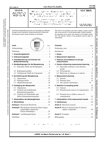 Produktabbildung: Messen organischer Bodenverunreinigungen - Messplanung für die Untersuchung der Bodenluft auf leichtflüchtige organische Verbindungen