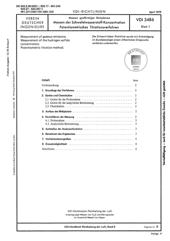 Produktabbildung: Messen gasförmiger Emissionen; Messen der Schwefelwasserstoff-Konzentration; Potentiometrisches Titrationsverfahren