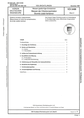 Produktabbildung: Messen gasförmiger Emissionen; Messen der Chlorkonzentration; Bromid-Jodid-Verfahren