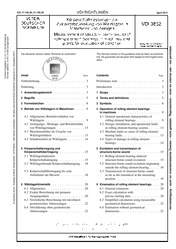 Produktabbildung: Körperschallmessungen zur Zustandsbeurteilung von Wälzlagern in Maschinen und Anlagen