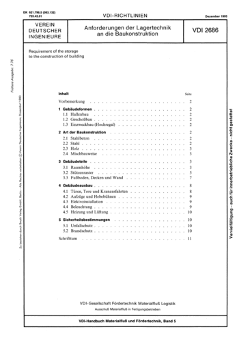 Produktabbildung: Anforderungen der Lagertechnik an die Baukonstruktion