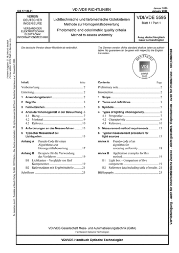 Produktabbildung: Lichttechnische und farbmetrische Gütekriterien - Methode zur Homogenitätsbewertung