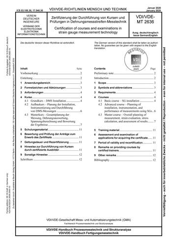 Produktabbildung: Zertifizierung der Durchführung von Kursen und Prüfungen in Dehnungsmessstreifen-Messtechnik