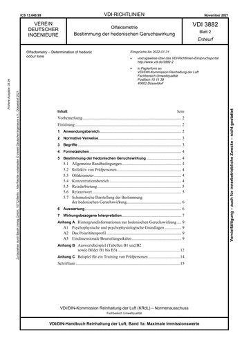 Produktabbildung: Olfaktometrie - Bestimmung der hedonischen Geruchswirkung