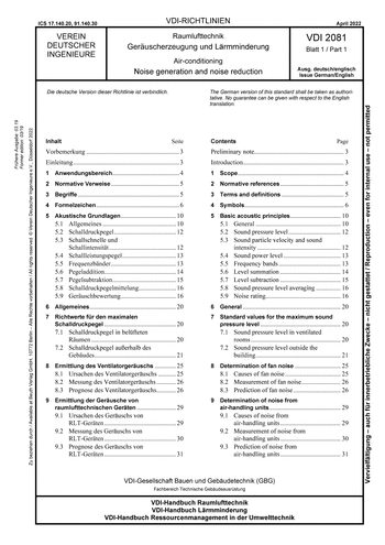 Produktabbildung: Raumlufttechnik - Geräuscherzeugung und Lärmminderung