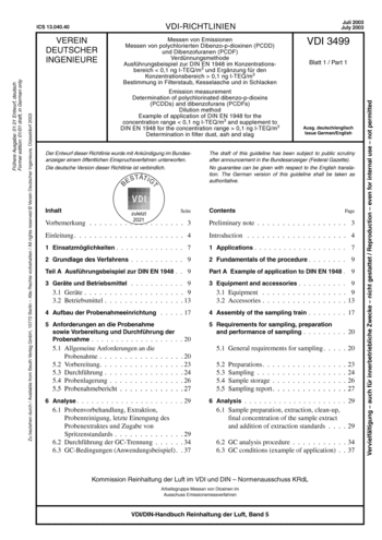 Produktabbildung: Messen von Emissionen - Messen von polychlorierten Dibenzo-p-dioxinen (PCDD) und Dibenzofuranen (PCDF) - Verdünnungsmethode; Ausführungsbeispiel zur DIN EN 1948 im Konzentrationsbereich &lt; 0,1 ng I-TEQ/m³ und Ergänzung für den Konzentrationsbereich &gt; 0,1 ng I-TEQ/m³; Bestimmung in Filterstaub, Kesselasche und in Schlacken